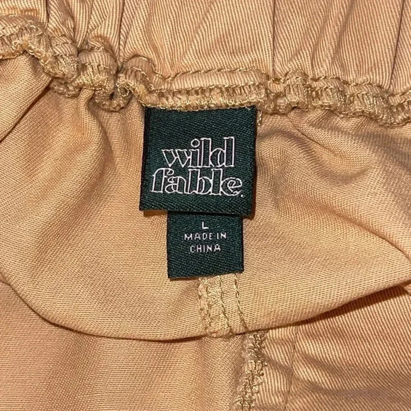 WILD Fable High-Rise Belted Mini Skirt Tan - Picture 9 of 11